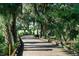 Scenic golf cart path with wooden bridge and lush greenery at 6534 Fairway Gardens Dr # 17-201, Bradenton, FL 34203