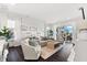 Comfortable living room featuring stylish seating, modern decor, and lots of natural light at 885 Seaview Cir # 20, Crystal Beach, FL 34681