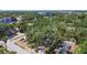 An aerial view of the property showing the neighborhood and surrounding streets at 1247 21St St, Sarasota, FL 34234