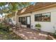 Comfortable outdoor brick patio ideal for entertaining and enjoying the outdoors at 1278 Mission Cir # 45B, Clearwater, FL 33759