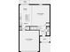 Layout showcasing an open-concept design with kitchen, dining area, great room, garage, and patio access at 13273 Tropical Breeze Way, Hudson, FL 34669