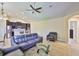 Comfortable living area showcases an open floor plan to the kitchen at 13742 Artesa Bell Dr, Riverview, FL 33579