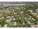 Aerial view of neighborhood, showcasing lush greenery and well-maintained homes with varied roof colors at 1486 Mahogany Ln # 703, Palm Harbor, FL 34683