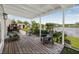 Enjoy the water view from this back porch complete with seating at 1501 84Th N Ave, St Petersburg, FL 33702