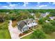 Expansive property featuring a meticulously maintained two-story home, and lush landscaping, from a scenic aerial perspective at 18929 Crescent Rd, Odessa, FL 33556