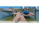 Waterfront living featuring a private dock perfect for boating and enjoying the scenic views at 1941 Kentucky Ne Ave, St Petersburg, FL 33703