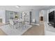 Dining area filled with natural light with view of the living room at 2026 Cocoanut Ave, Sarasota, FL 34234