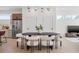 Dining area with modern lighting fixture and stylish chairs, near a contemporary kitchen at 2104 4Th S St, St Petersburg, FL 33705