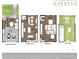 Detailed floor plan showcasing the layout of the multi-level townhome, including roof level at 2104 4Th S St, St Petersburg, FL 33705