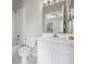 A full bathroom featuring tile floors, a vanity with lights, and a shower-tub combination at 2306 Lake Woodberry Cir, Brandon, FL 33511