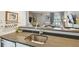 Eat-in kitchen featuring stainless steel sink, and access to living room at 310 S Delaware Ave # F, Tampa, FL 33606