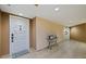 Inviting hallway entrance with neutral tones and a decorative table display at 6287 Bahia Del Mar Cir # 801, St Petersburg, FL 33715