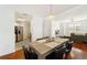 Bright dining area with a wooden table and seating for six at 700 S Harbour Island Blvd # 342, Tampa, FL 33602