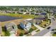 Aerial view of a residential community with well-maintained homes and landscaping at 10013 Caraway Spice Ave, Riverview, FL 33578
