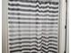 Bathroom featuring a white and gray striped shower curtain for added privacy at 10013 Caraway Spice Ave, Riverview, FL 33578