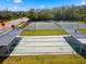 Aerial view of game courts, featuring tennis and shuffleboard at 1250 S Pinellas Ave # 405, Tarpon Springs, FL 34689