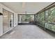 Large screened patio, perfect for enjoying the outdoors at 14615 Daybreak Dr, Lutz, FL 33559