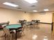 Cozy activity room with tables and chairs, perfect for game nights and social gatherings at 2021 Shangrila Dr # 14, Clearwater, FL 33763