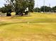 Scenic golf course view with meticulously maintained green and mature trees at 2021 Shangrila Dr # 14, Clearwater, FL 33763