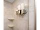 Shower with a shower caddy and corner shelves for storage at 2021 Shangrila Dr # 14, Clearwater, FL 33763