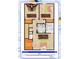 Upstairs floor plan shows bedrooms and bathrooms with closet space at 3086 Pointer Dr, Palm Harbor, FL 34683