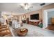 Open floor plan showing the living room, dining area, and kitchen, perfect for entertaining guests at 31354 Cabana Rye Ave, San Antonio, FL 33576