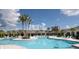 Resort-style community pool featuring palm trees, sun loungers, and a spacious deck for relaxing at 31354 Cabana Rye Ave, San Antonio, FL 33576