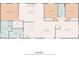 Detailed floor plan of the home, showcasing the layout of each room and the overall square footage at 37639 Newport Dr, Zephyrhills, FL 33542