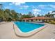 Large community pool with plenty of lounge chairs and shaded areas at 404 Hammock Pine Blvd # 404, Clearwater, FL 33761