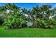 Lansbrook Commons sign nestled among tropical palm trees, creating a welcoming entrance to the community at 4452 Bardsdale Dr, Palm Harbor, FL 34685