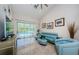 Bright living room with a view of the pool at 4452 Bardsdale Dr, Palm Harbor, FL 34685