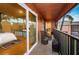 Inviting balcony featuring patio furniture and beautiful views at 4805 Alt 19 # 421, Palm Harbor, FL 34683