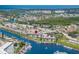 Beautiful overhead showcases waterfront condos with canal access, community pool, and serene water views at 5157 Silent Loop # 214, New Port Richey, FL 34652