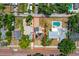 Aerial view showing property boundaries, pool, and surrounding neighborhood at 5324 3Rd N Ave, St Petersburg, FL 33710