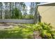 A wide view of the private fenced yard, perfect for , pets, or parties at 5458 Zamia Dr, Brooksville, FL 34604