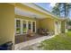 Charming backyard patio perfect for relaxing and entertaining with a view of the backyard at 5458 Zamia Dr, Brooksville, FL 34604