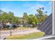Beautiful water view of the river, lush trees, and boat dock from a window at 5610 N River Shore Dr, Tampa, FL 33603