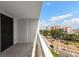Balcony showcasing a lovely cityscape with the beach and ocean in the background at 700 Beach Ne Dr # 705, St Petersburg, FL 33701