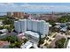 Exterior building view with balconies overlooking the surrounding neighborhood at 700 Beach Ne Dr # 705, St Petersburg, FL 33701