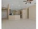 Open living area featuring tile flooring, access to kitchen and entry, and neutral color scheme at 8211 Canyon Creek Way, Tampa, FL 33647