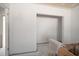 Spacious closet with white walls and no shelving, ready for customization in this home renovation at 829 E Gulf Blvd # 107, Indian Rocks Beach, FL 33785