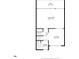 Layout showcasing the dimensions of the living room, kitchen, and half bath at 829 E Gulf Blvd # 107, Indian Rocks Beach, FL 33785