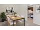 Eat-in dining area near the kitchen with sleek furniture and natural light creating a pleasant atmosphere at 9922 86Th Way, Seminole, FL 33777
