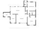 Floor plan showing the layout of the home, including the entry, kitchen, living room, dining area, bedrooms, and bathrooms at 111 Orangeview Ave, Clearwater, FL 33755