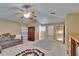 Versatile bonus room with vaulted ceiling, ample space, and neutral carpeting at 15724 Ibisridge Dr, Lithia, FL 33547