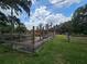 Well-maintained equestrian facilities including horse shelters and fencing, perfect for horse lovers at 1641 Thompson Rd, Lithia, FL 33547