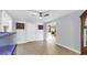 Foyer with tile floor with decorative shelf at 1641 Thompson Rd, Lithia, FL 33547