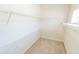 Spacious walk-in closet with carpet flooring and wire shelving for optimal storage solutions at 16637 Ashton Green Dr, Lutz, FL 33558