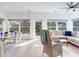 Bright open-concept living room features light wood floors, modern furniture, and lots of natural light at 246 22Nd Ne Ave, St Petersburg, FL 33704