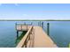 Private wooden dock extending into the canal at 326 176Th Avenue Cir, Redington Shores, FL 33708